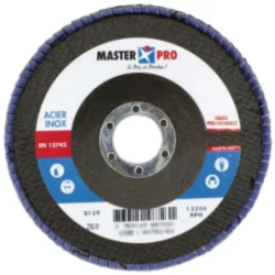 Disque à lamelles zirconium Obsima 125x22.3mm Grain 40 bombé