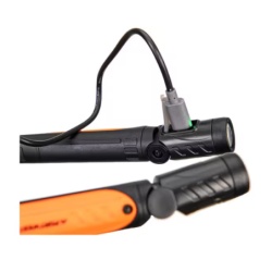 Lampe collier rechargeable par USB Noir/Orange