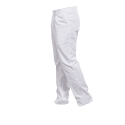 Pantalon p/c blanc élastique