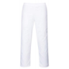 Pantalon taille élastique sans poche blanc