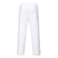 Pantalon taille élastique sans poche blanc