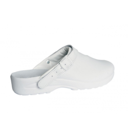 Sabot Fergy blanc OB E SRC tige cuir