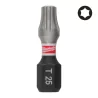 Embouts de vissage TX Milwaukee 25mm TX25 Lot de 3