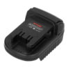 Adaptateur batterie Makita 18V LXT sur outil Milwaukee 18V