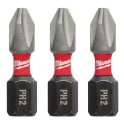 Embout de vissage PH Millwaukee 25mm PZ2 Lot de 3