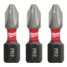Embout de vissage PH Millwaukee 25mm PZ2 Lot de 3